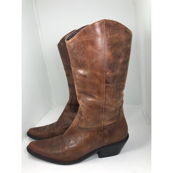 Matisse Wichita Brown Tall Mid Calf Western Boots - Picture 5 of 8